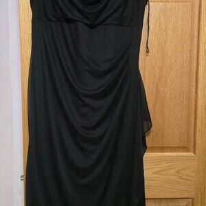 Maxi Collection Long Black Dress, Size 18, Black